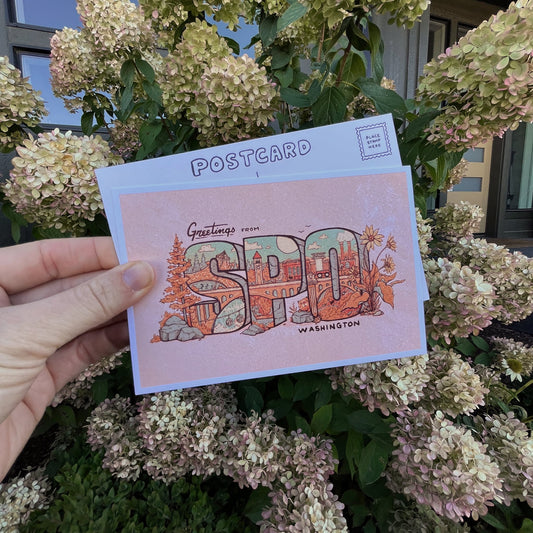 Greetings from SPO - Postcard - Mad Merica Design