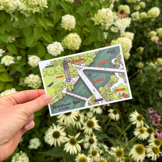 Riverfront Park - Postcard Collection - Mad Merica Design