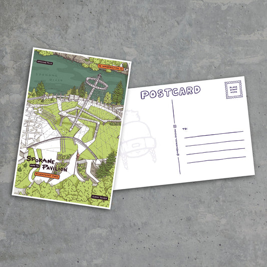 Riverfront Park - Postcard Collection - Mad Merica Design