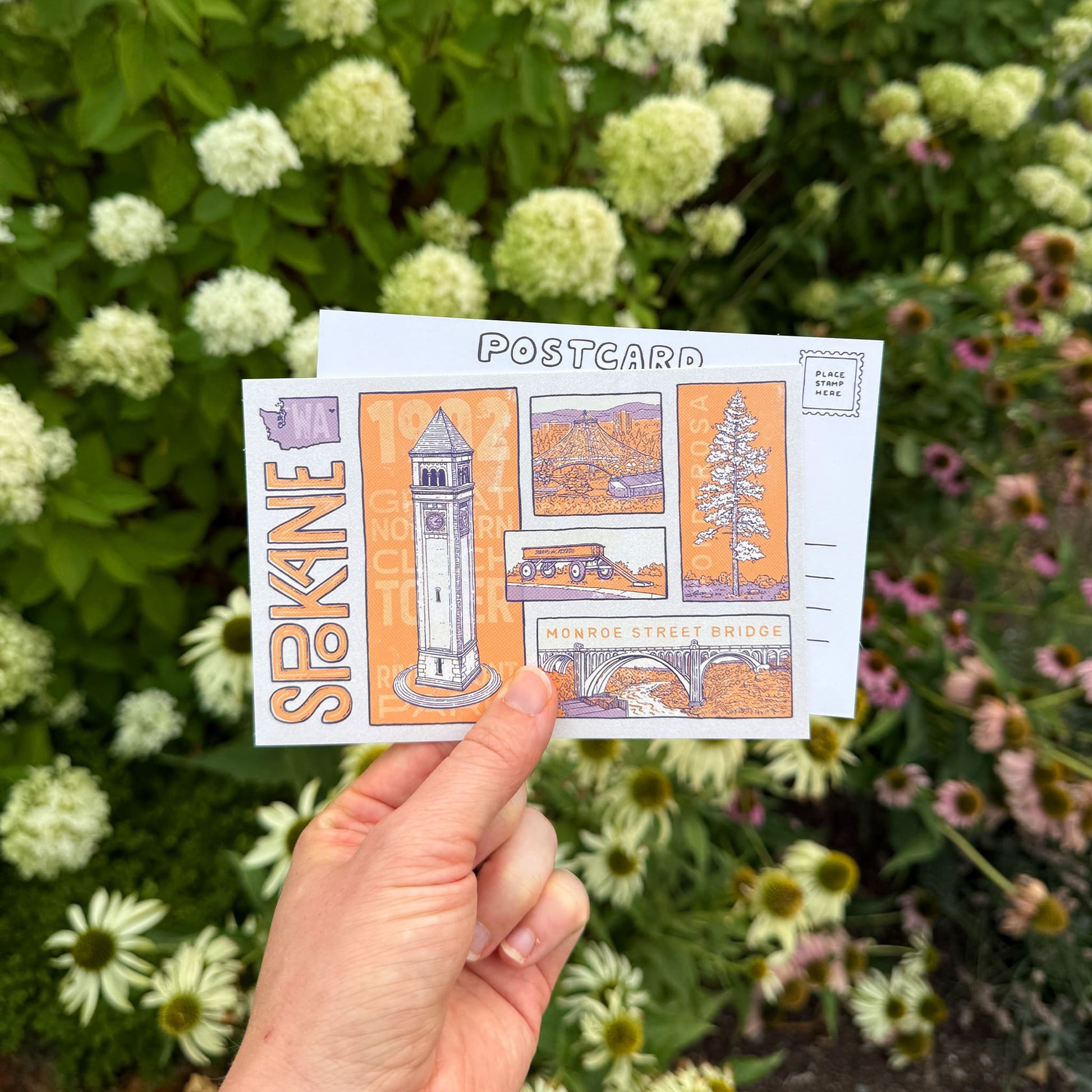 Spokane Collage - Postcard - Mad Merica Design