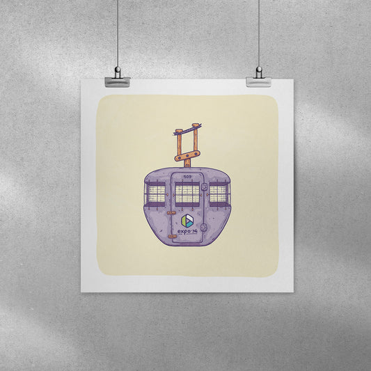 Expo 74 Gondola - 8x8 - Mad Merica Design