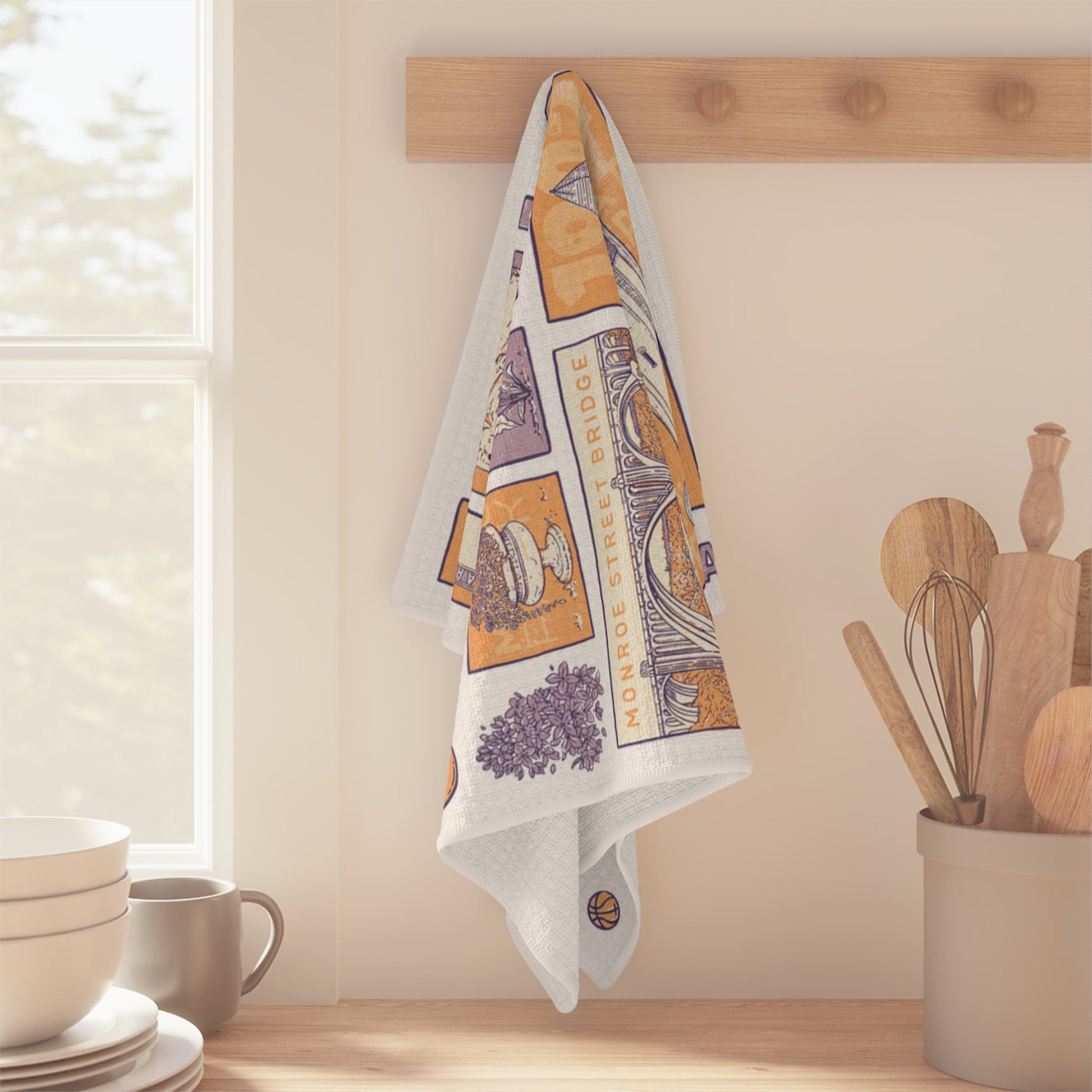 Spokane Waffle Weave Dish Towel - Mad Merica Design