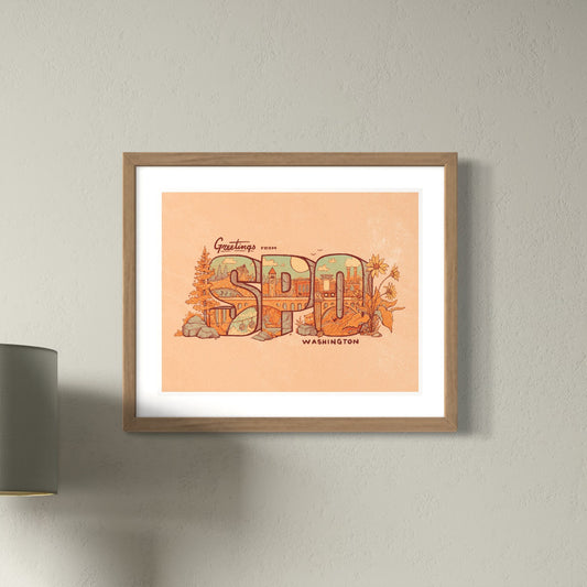 Greetings from SPO Print - 10x8 - Mad Merica Design