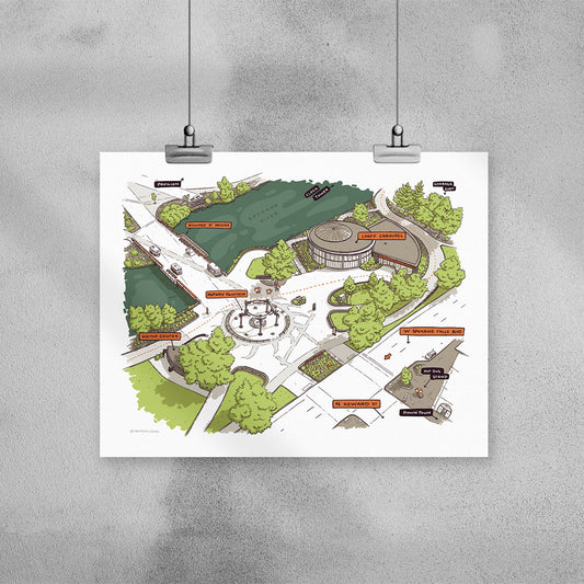 Riverfront Park Print - Part 2 - 10x8 - Mad Merica Design