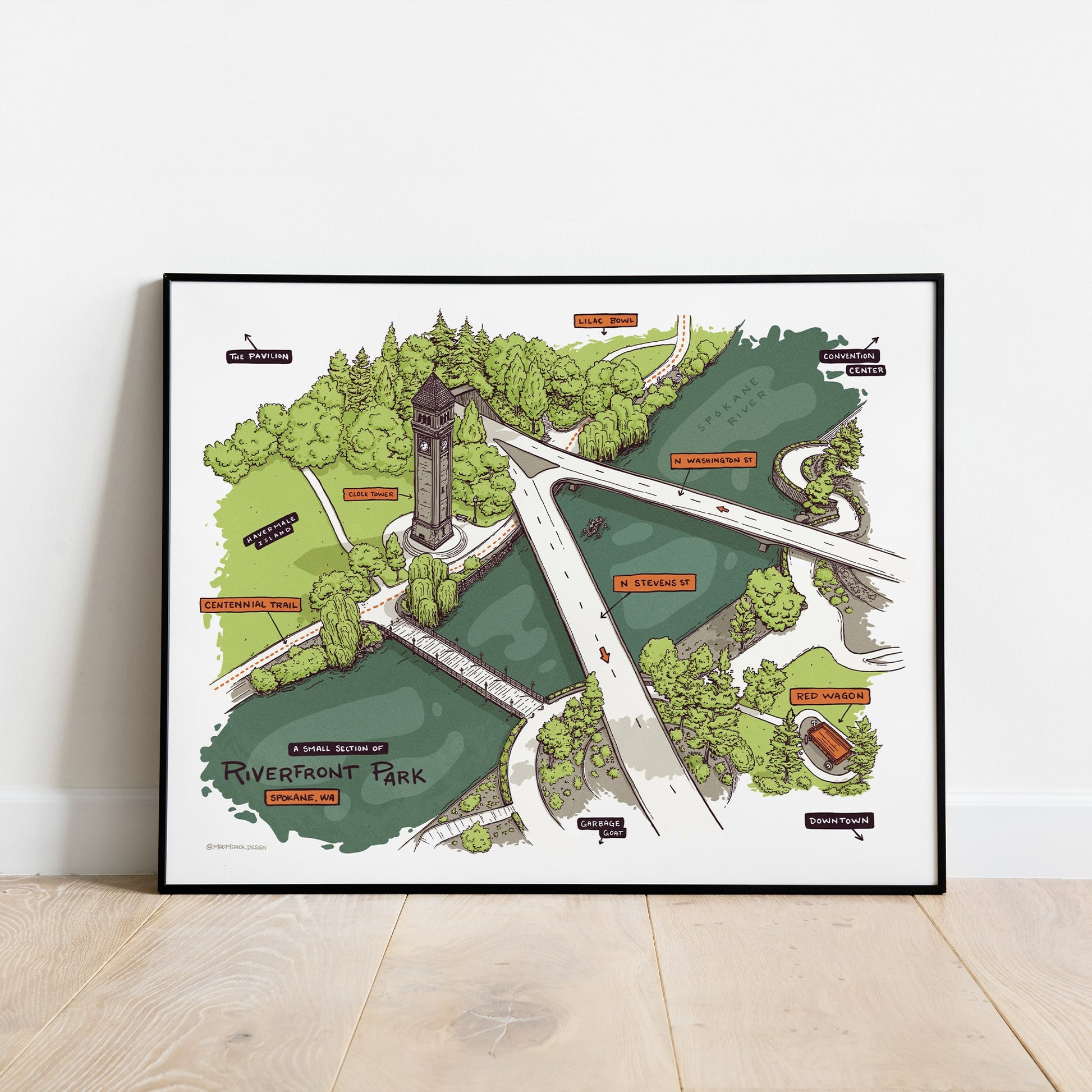 Riverfront Park Print - Part 1 - 10x8 - Mad Merica Design