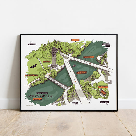 Riverfront Park Print - Part 1 - 10x8 - Mad Merica Design