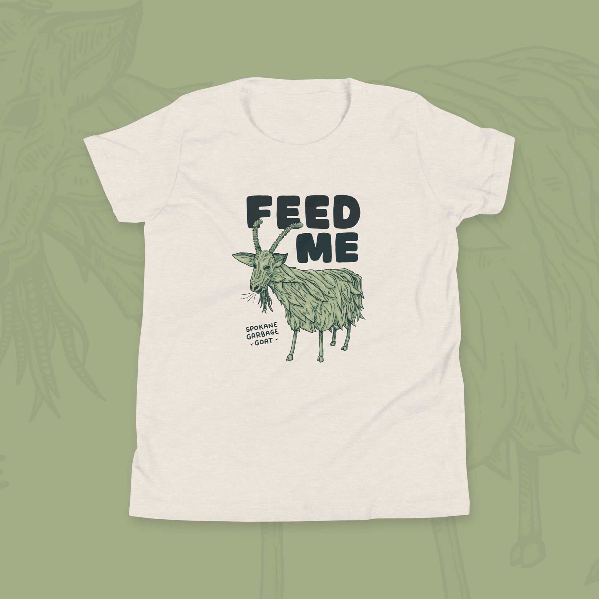 FEED ME - Garbage Goat - Youth T-shirt - Mad Merica Design
