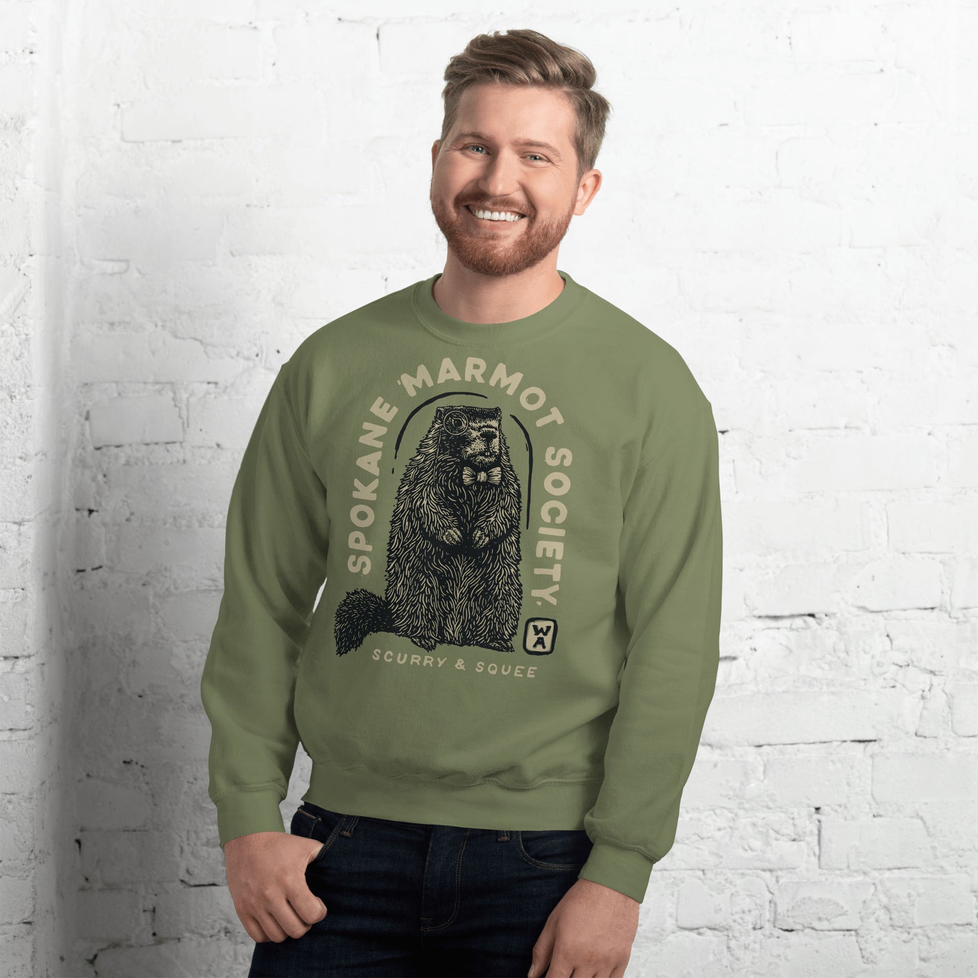 Marmot Crewneck Sweatshirt - Mad Merica Design