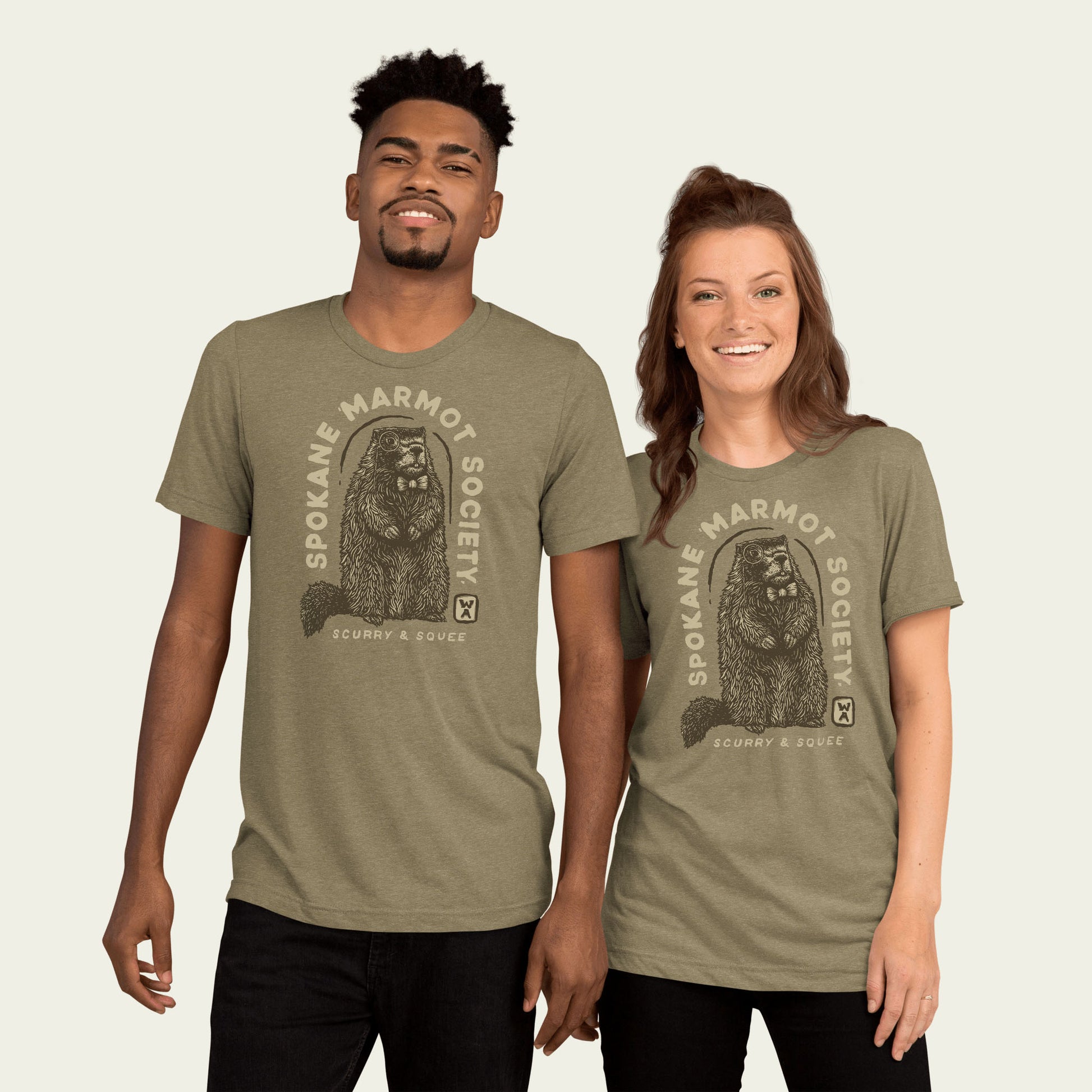 Marmot T-Shirt - Olive - Mad Merica Design
