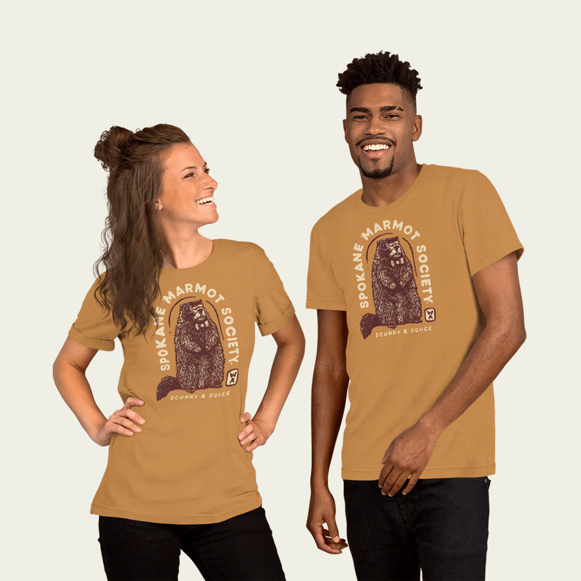 Marmot T-Shirt - Toasty Orange - Mad Merica Design