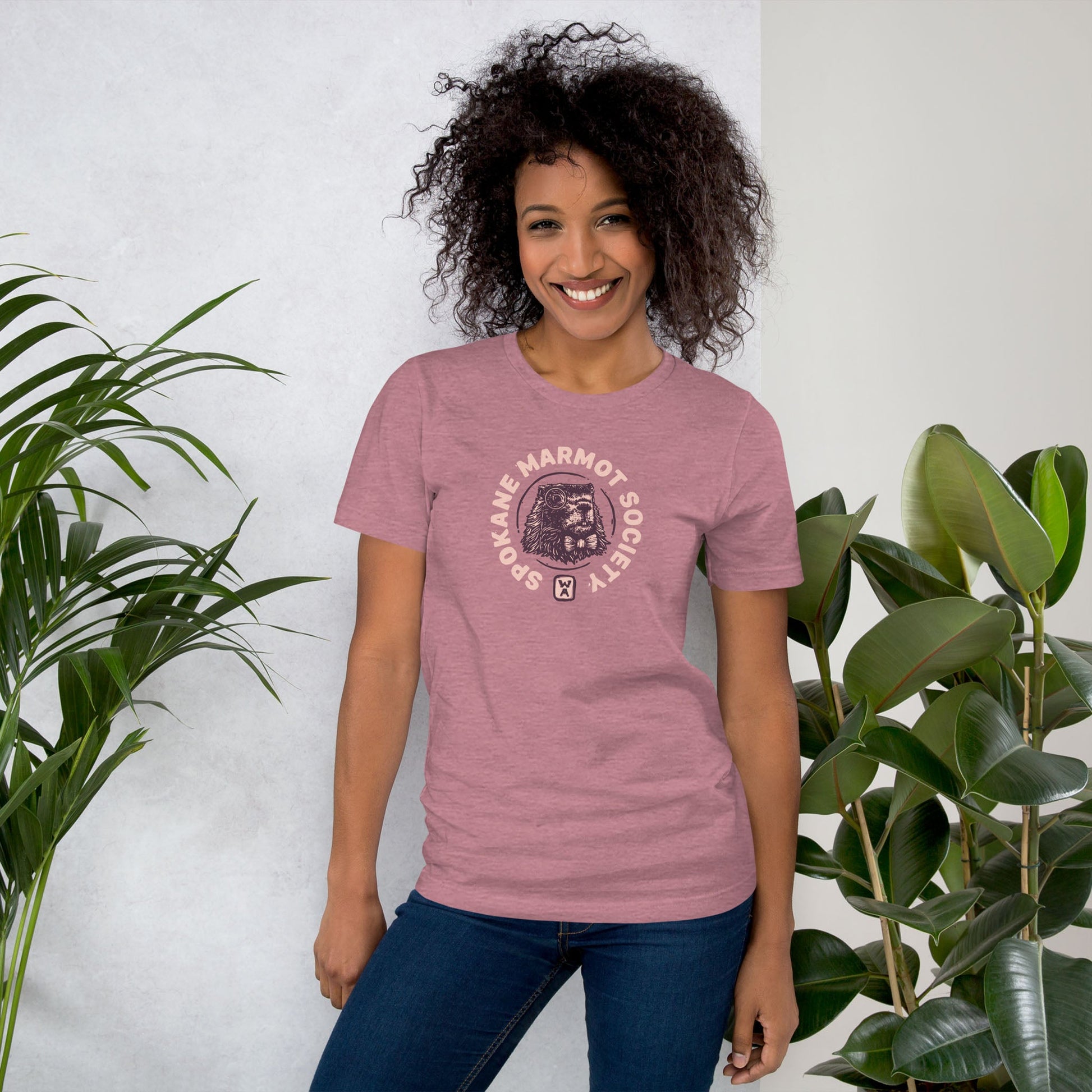 Marmot T-Shirt - Heather Orchid - Mad Merica Design