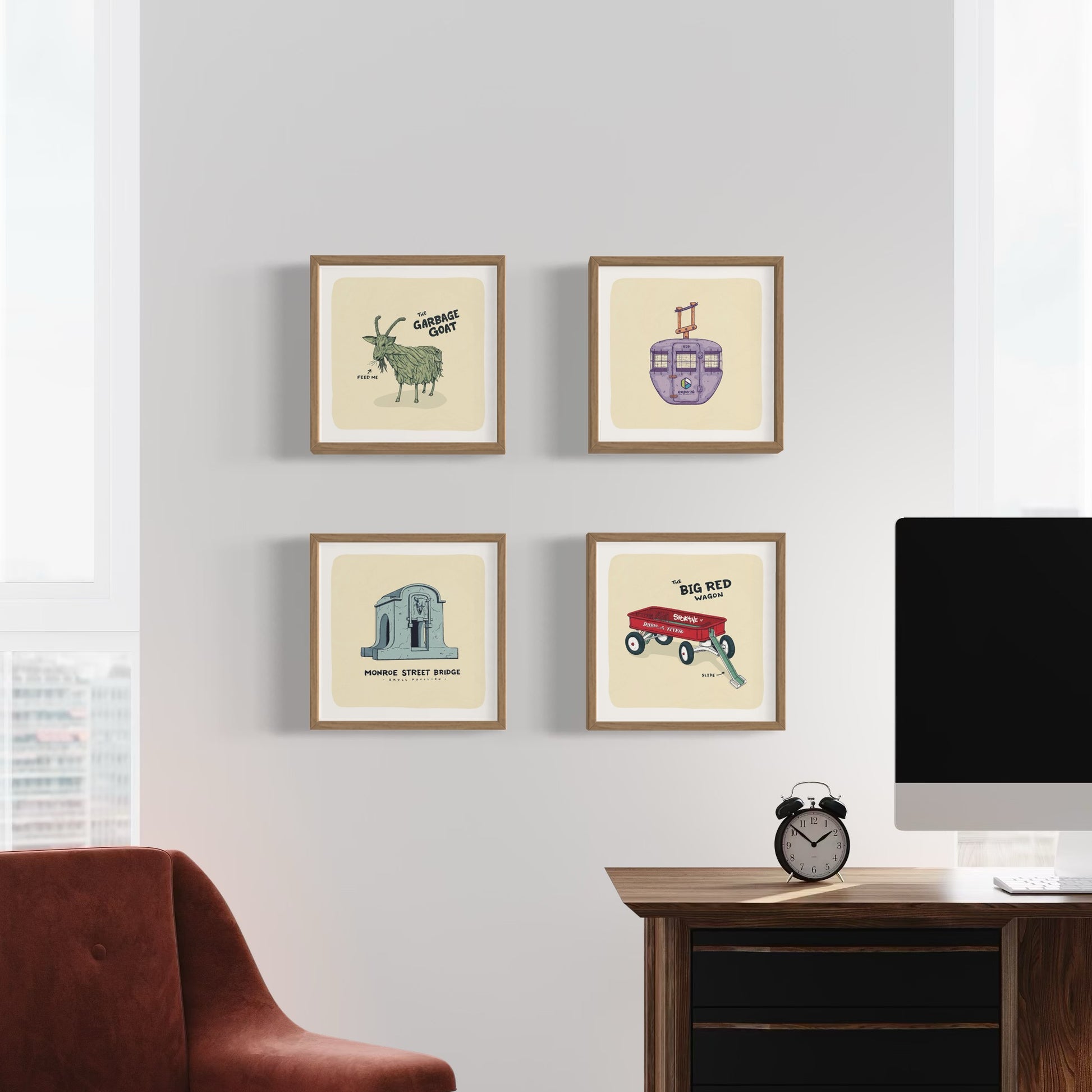 Monroe Street Bridge Skull Pavilion - 8x8 - Mad Merica Design