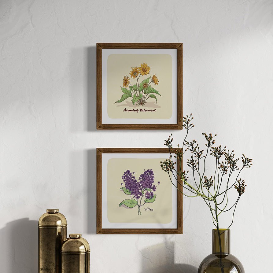 Arrowleaf Balsamroot Print - 8x8 - Mad Merica Design