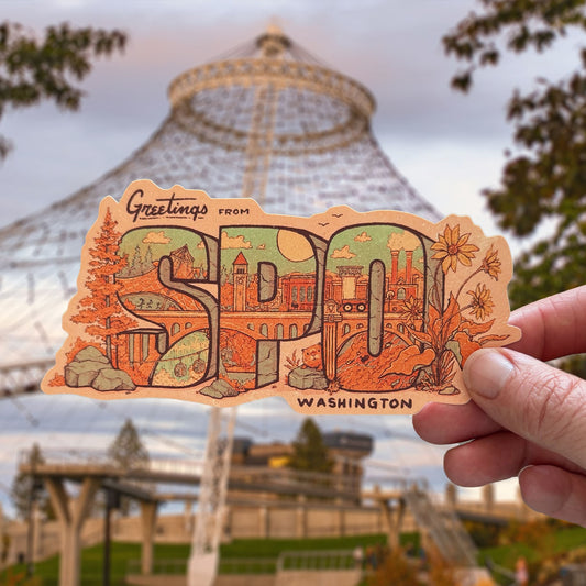 Greeting from SPO Sticker - Mad Merica Design