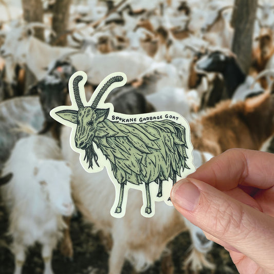 Garbage Goat Vinyl Sticker - Mad Merica Design
