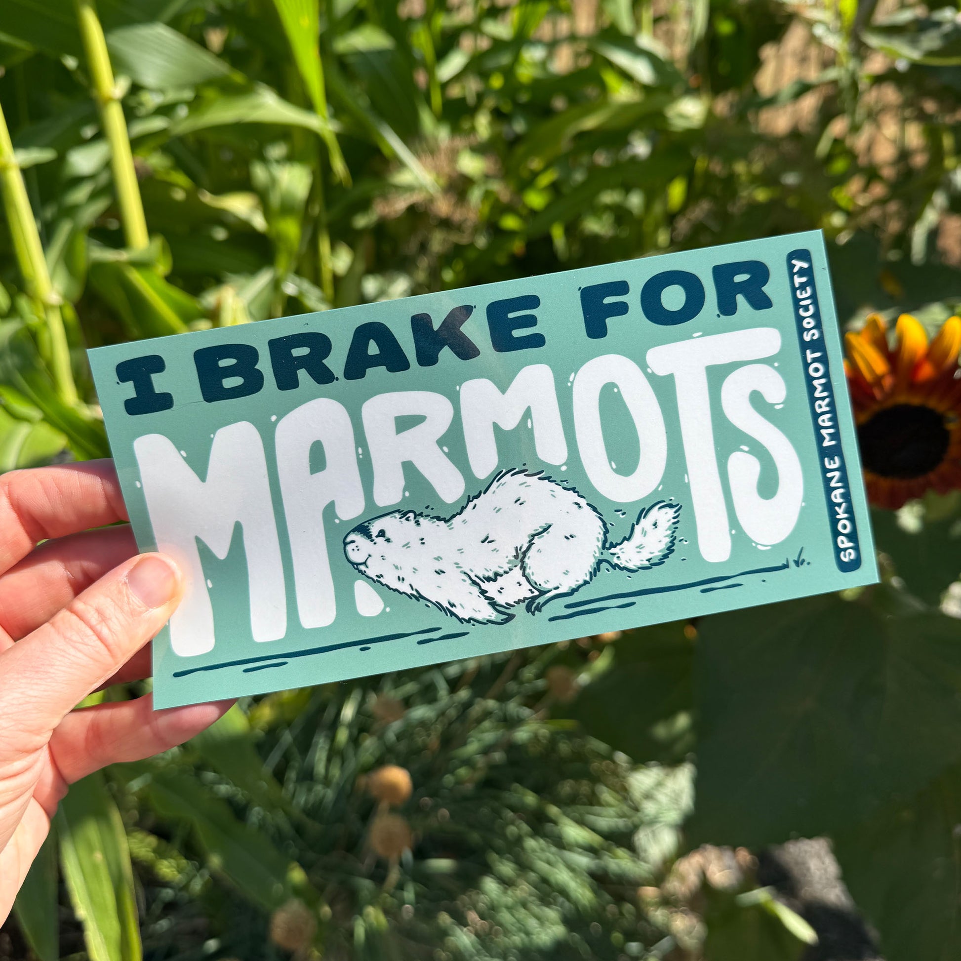 Marmot Bumper Sticker or Magnet - Mad Merica Design