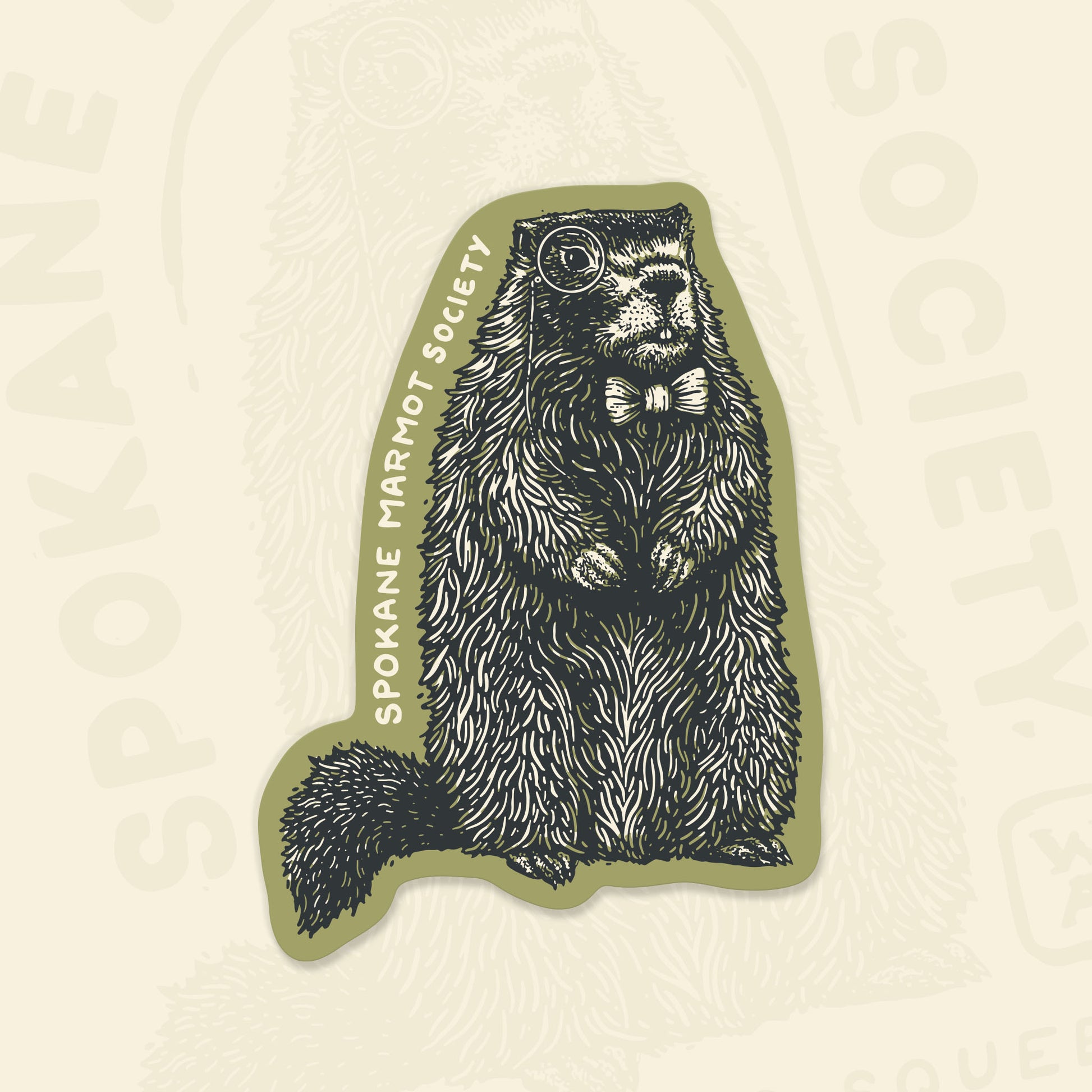 Marmot Sticker - Die - cut - Mad Merica Design