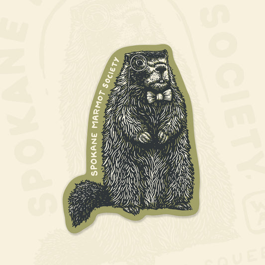 Marmot Sticker - Die - cut - Mad Merica Design