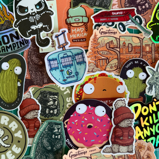 Sticker Mystery Pack - Mad Merica Design