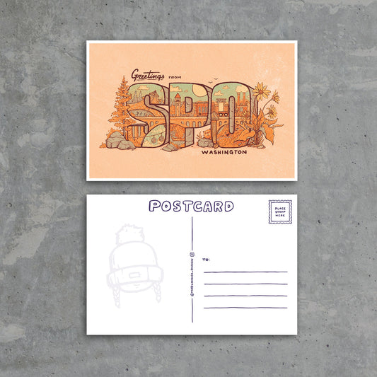 Greetings from SPO - Postcard - Mad Merica Design