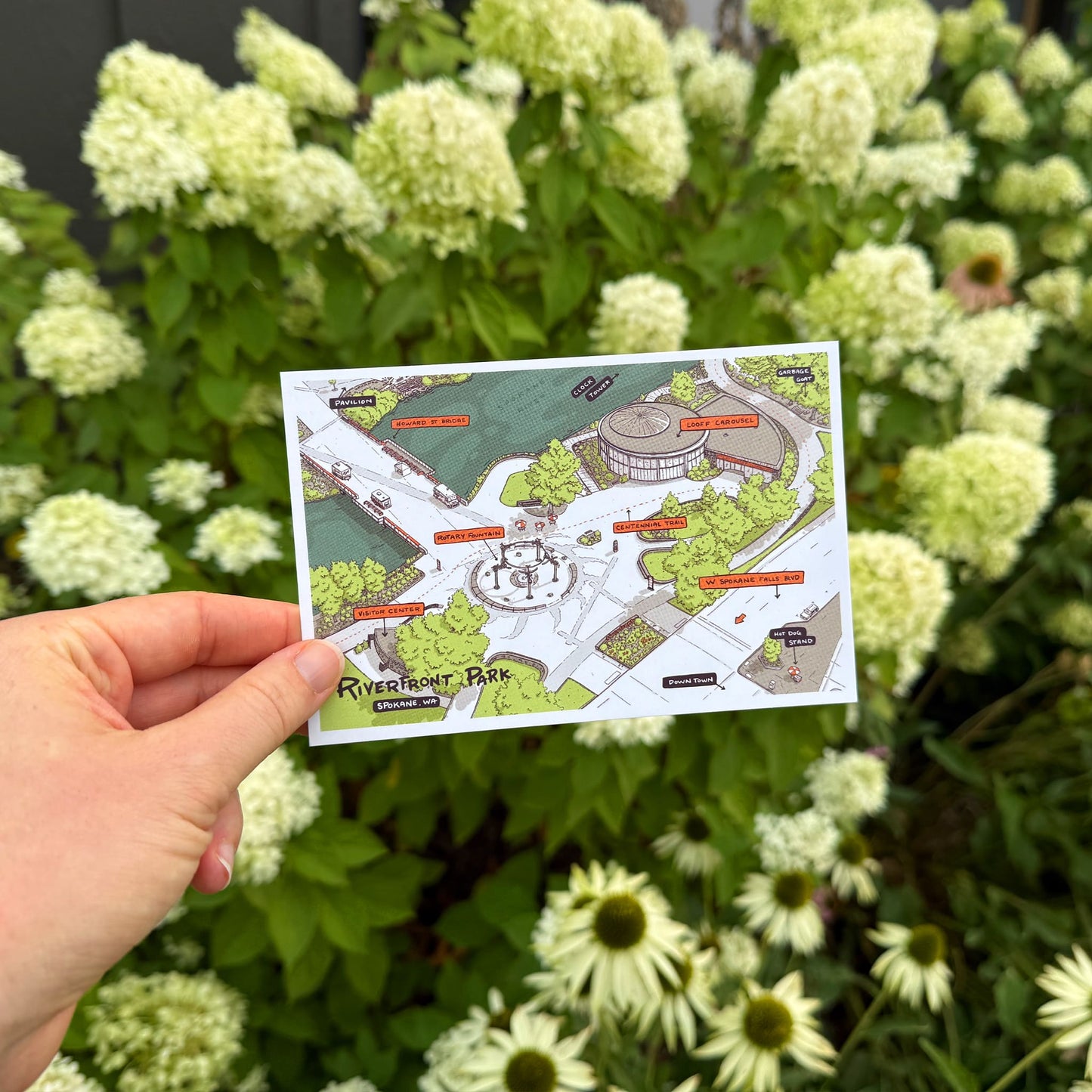 Riverfront Park - Postcard Collection - Mad Merica Design