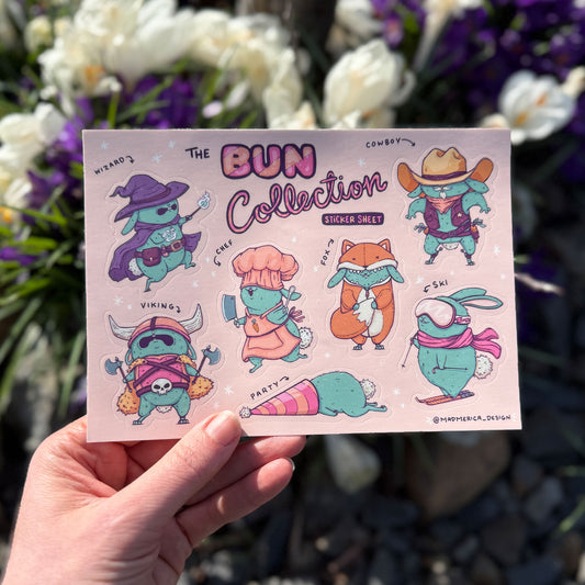 Bun Collection Sticker Sheet - Mad Merica Design